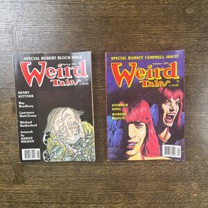Weird Tales Magazine Summer 1991 Spring 1991 Stephan King Robert Bloch